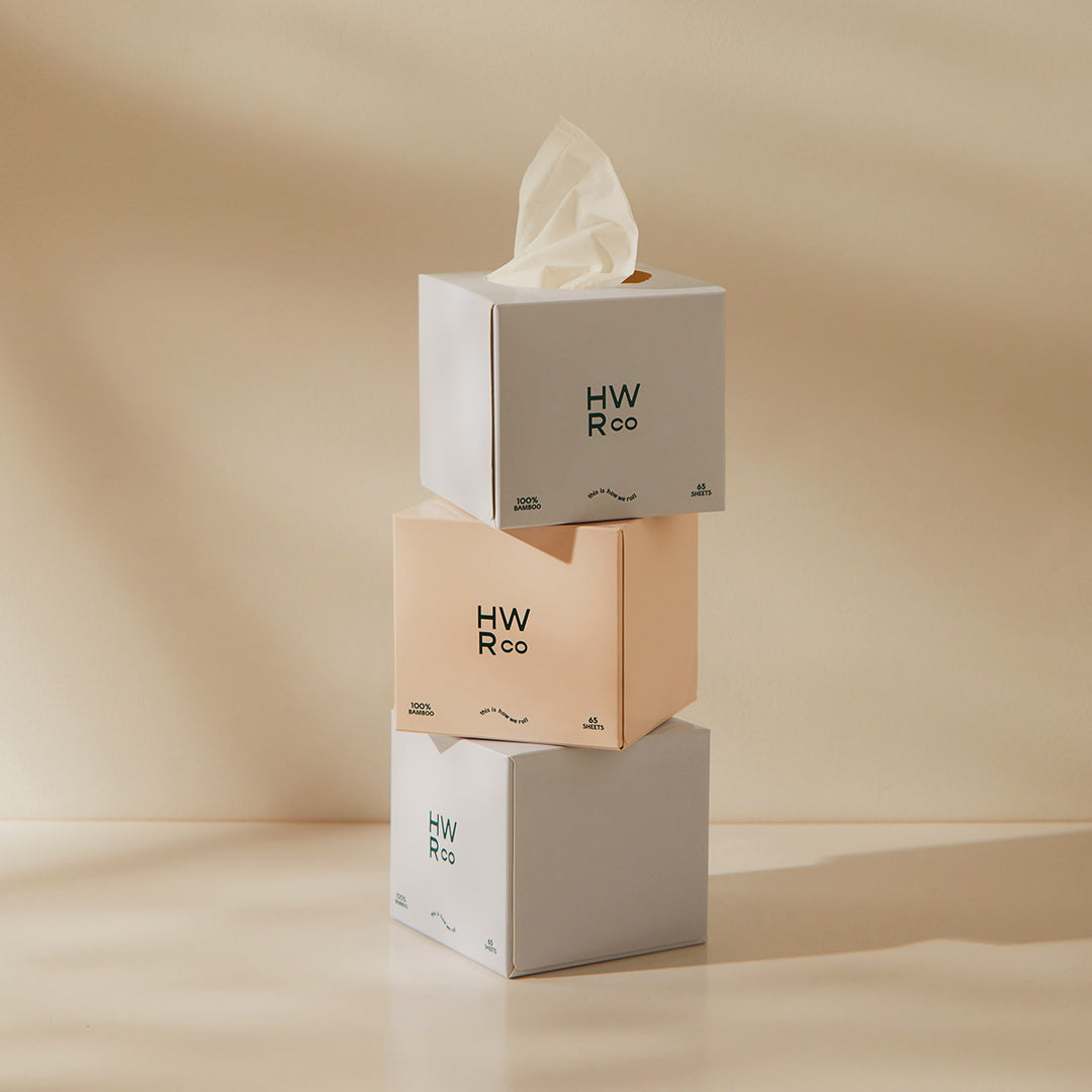 100% Bamboo 3 Ply Tissue - 12 Cubes