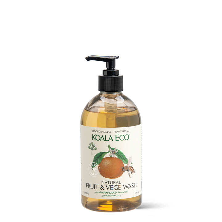 Natural Fruit and Vegetable Wash - Mandarin Essential Oil - 500ml