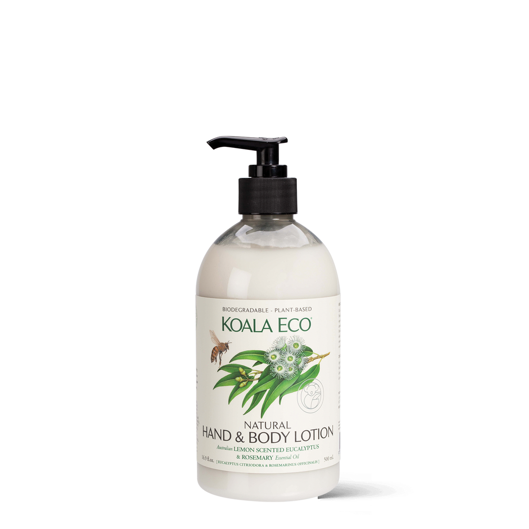 Natural Hand & Body Lotion - Lemon Eucalyptus & Rosemary - 500ml