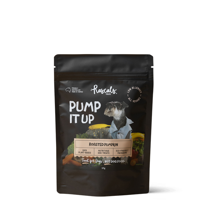 'Pump It Up!' 100% Plant-Based Dog Treats - Roasted Pumpkin - 125g