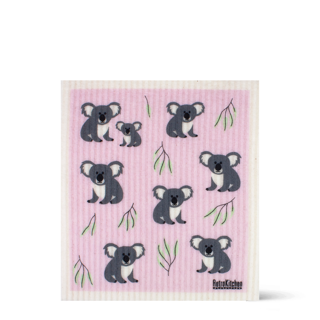 100% Compostable Sponge Cloth - Koala Print - 1 Pack