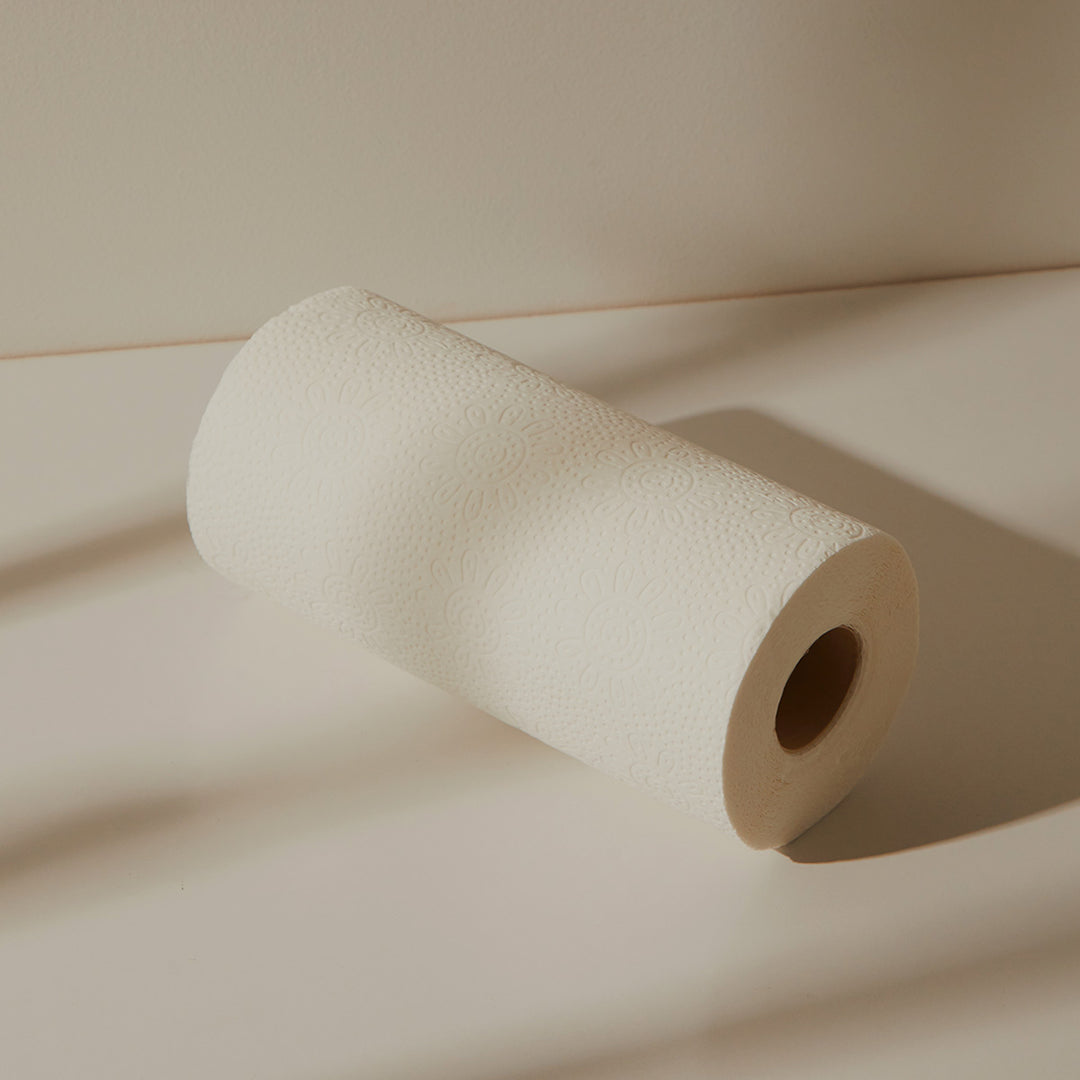 100% Bamboo 2 Ply Double Length Paper Towel - Single Roll