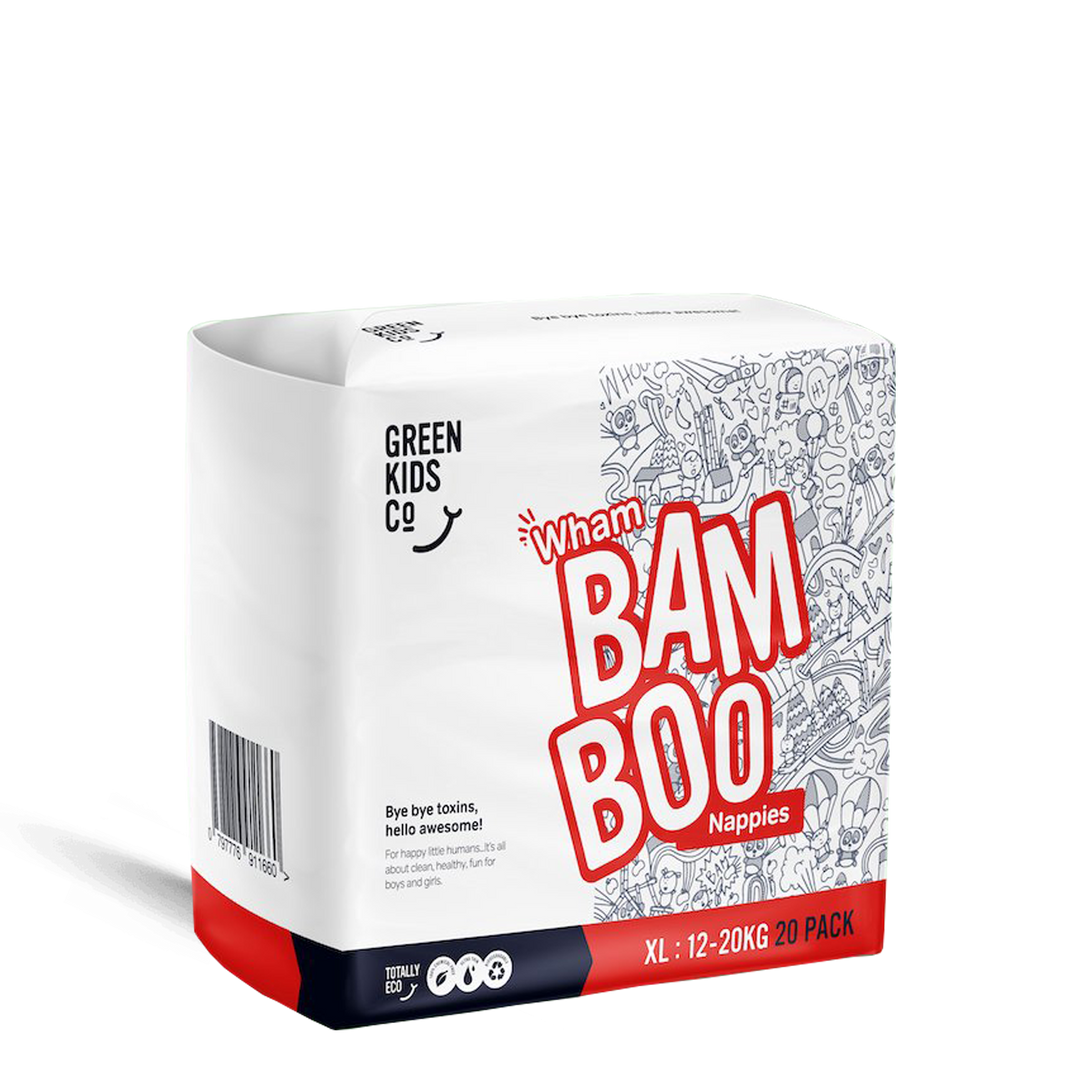 Wham Bam Boo Nappies X-Large (12-20kg) - 20 Pack