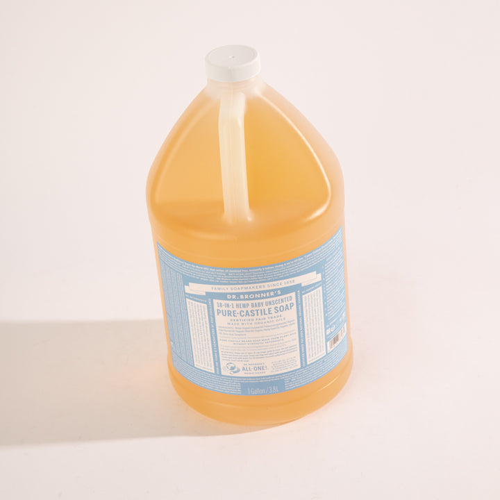 Pure Castile Liquid Soap Bulk Refill - Baby Unscented - 3.78L