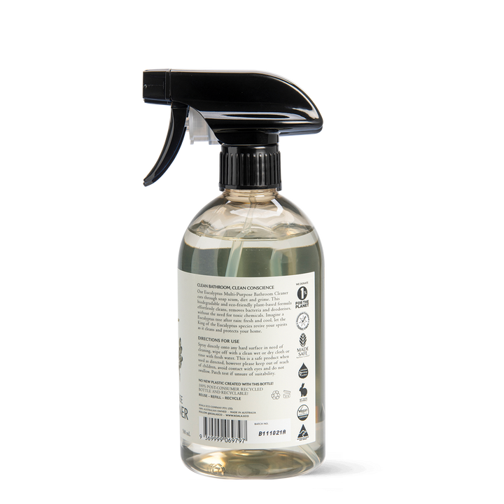 Natural Multi-Purpose Bathroom Cleaner Spray - Eucalyptus - 500ml
